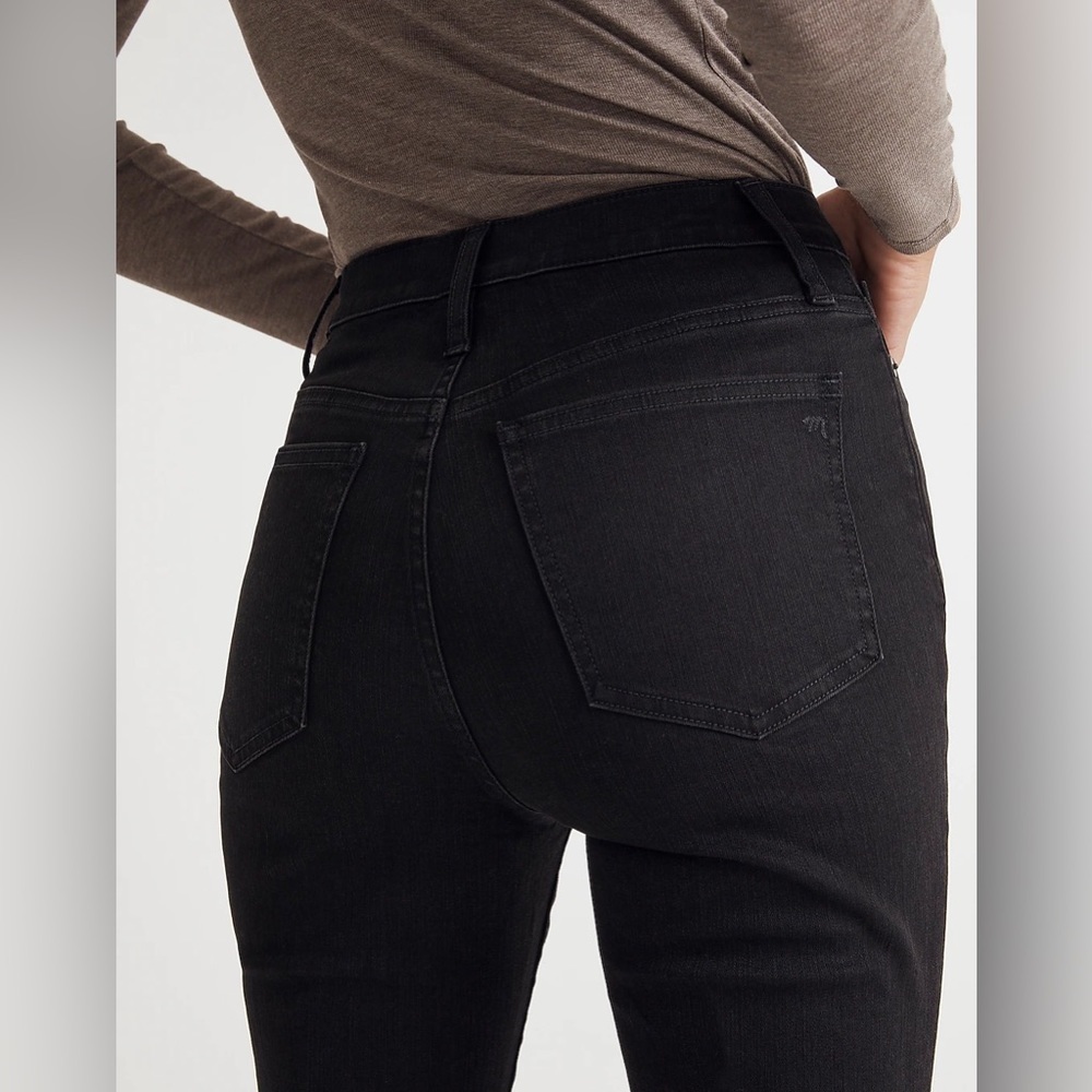 Madewell Skinny Flare Jeans in Black Frost Wash - Picture 5 of 15